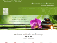 Tablet Screenshot of hendersonmassage.ca